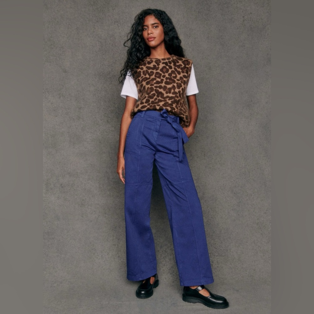 Sezane Leopard Gio Jumper - Picture 2 of 11